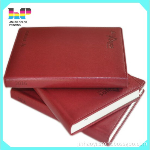A5 / A6 Custom 2017 kraft book leather cover agenda printing diary A4 notebook printing